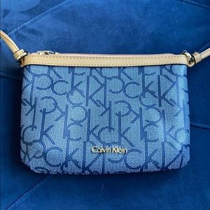 Blue Calvin Klein purse